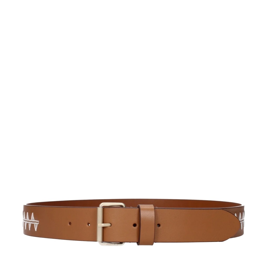 NWT Weekend Max Mara Leather Belt Size: Small; Medium Brown All Seasons - Picture 2 of 10
